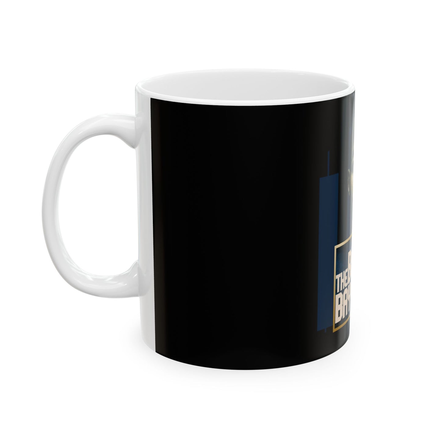 The Bull of Bay Island Ceramic Mug - 11oz & 15oz - Unique Gift for Coffee Lovers