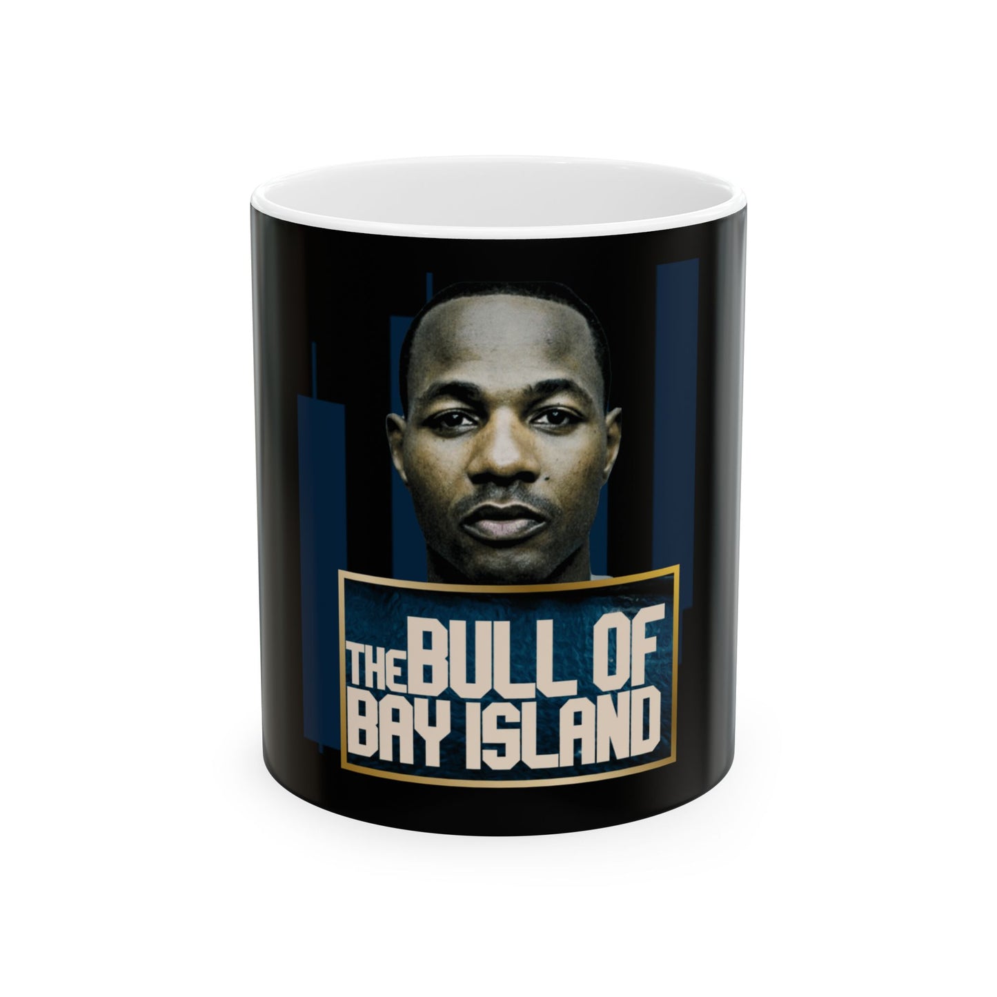 The Bull of Bay Island Ceramic Mug - 11oz & 15oz - Unique Gift for Coffee Lovers