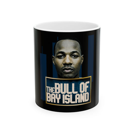 The Bull of Bay Island Ceramic Mug - 11oz & 15oz - Unique Gift for Coffee Lovers