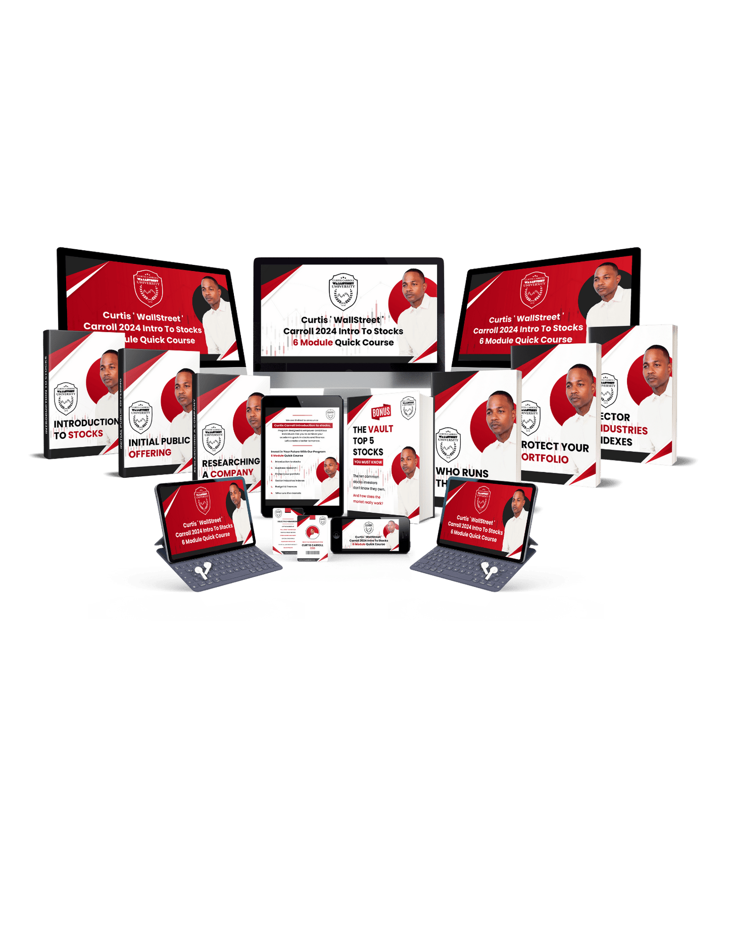 Curtis “Wallstreet” Carroll’s INTRODUCTION TO STOCKS – 6 Module Course + Bonus “The Vault” Common Sense Investment Curriculum