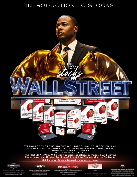 Curtis “Wallstreet” Carroll’s INTRODUCTION TO STOCKS – 6 Module Course + Bonus “The Vault” Common Sense Investment Curriculum